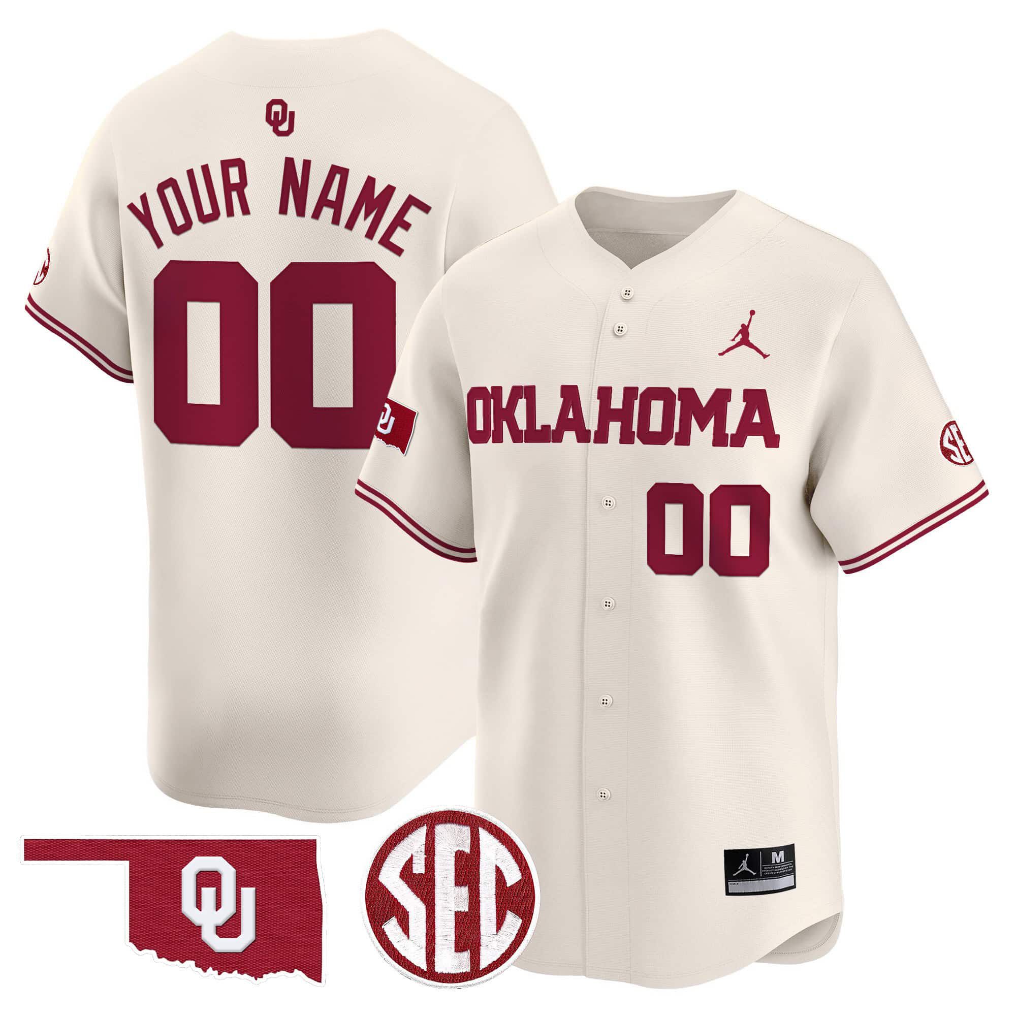 Men Oklahoma Sooners Cream 2024 Vapor Premier Limited Custom NCAA Jersey->customized nfl jersey->Custom Jersey